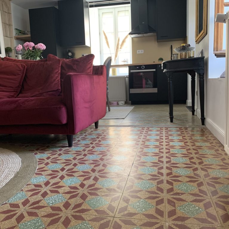 rénovation mur plâtre - salon et cuisine