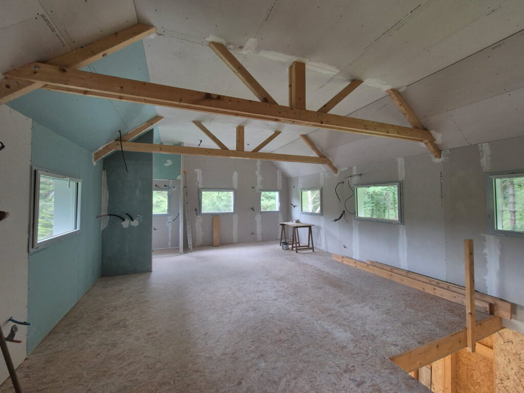 Isolation laine de bois et pose placo